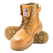 Steel Blue Argyle Zip WIth Bump Toe