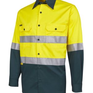 JB's Hi Vis L/S (D+N) 150G Work Shirt Thumbnail