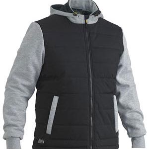 FLEX & MOVE™ CONTRAST PUFFER FLEECE HOODIE Thumbnail