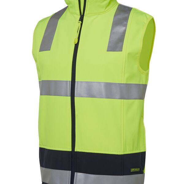 JB's Hi Vis 4602.1 (D+N) Layer Vest Lime/Navy XS Thumbnail