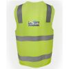 JB's Hi Vis (D+N) Zip Safety Vest Thumbnail