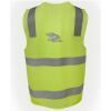JB's Hi Vis (D+N) Zip Safety Vest Thumbnail