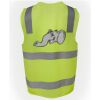 JB's Hi Vis (D+N) Zip Safety Vest Thumbnail