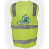 JB's Hi Vis (D+N) Zip Safety Vest Thumbnail