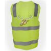JB's Hi Vis (D+N) Zip Safety Vest Thumbnail