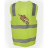 JB's Hi Vis (D+N) Zip Safety Vest Thumbnail