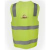 JB's Hi Vis (D+N) Zip Safety Vest Thumbnail
