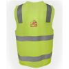 JB's Hi Vis (D+N) Zip Safety Vest Thumbnail