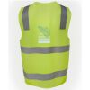 JB's Hi Vis (D+N) Zip Safety Vest Thumbnail