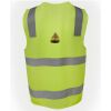 JB's Hi Vis (D+N) Zip Safety Vest Thumbnail