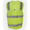 JB's Hi Vis (D+N) Zip Safety Vest Thumbnail
