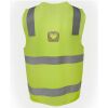 JB's Hi Vis (D+N) Zip Safety Vest Thumbnail
