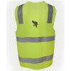 JB's Hi Vis (D+N) Zip Safety Vest Thumbnail