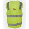 JB's Hi Vis (D+N) Zip Safety Vest Thumbnail