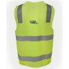 JB's Hi Vis (D+N) Zip Safety Vest Thumbnail