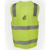 JB's Hi Vis (D+N) Zip Safety Vest Thumbnail