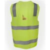 JB's Hi Vis (D+N) Zip Safety Vest Thumbnail