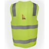 JB's Hi Vis (D+N) Zip Safety Vest Thumbnail