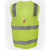 JB's Hi Vis (D+N) Zip Safety Vest Thumbnail