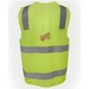 JB's Hi Vis (D+N) Zip Safety Vest Thumbnail