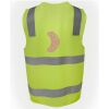 JB's Hi Vis (D+N) Zip Safety Vest Thumbnail