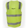 JB's Hi Vis (D+N) Zip Safety Vest Thumbnail