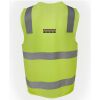 JB's Hi Vis (D+N) Zip Safety Vest Thumbnail