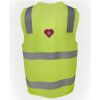 JB's Hi Vis (D+N) Zip Safety Vest Thumbnail