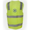 JB's Hi Vis (D+N) Zip Safety Vest Thumbnail