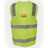 JB's Hi Vis (D+N) Zip Safety Vest Thumbnail