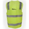 JB's Hi Vis (D+N) Zip Safety Vest Thumbnail