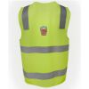 JB's Hi Vis (D+N) Zip Safety Vest Thumbnail