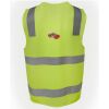 JB's Hi Vis (D+N) Zip Safety Vest Thumbnail