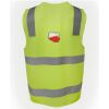 JB's Hi Vis (D+N) Zip Safety Vest Thumbnail