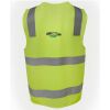 JB's Hi Vis (D+N) Zip Safety Vest Thumbnail