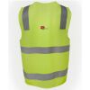 JB's Hi Vis (D+N) Zip Safety Vest Thumbnail