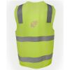 JB's Hi Vis (D+N) Zip Safety Vest Thumbnail