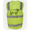 JB's Hi Vis (D+N) Zip Safety Vest Thumbnail