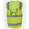 JB's Hi Vis (D+N) Zip Safety Vest Thumbnail