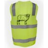 JB's Hi Vis (D+N) Zip Safety Vest Thumbnail