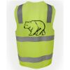 JB's Hi Vis (D+N) Zip Safety Vest Thumbnail