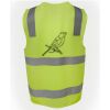 JB's Hi Vis (D+N) Zip Safety Vest Thumbnail