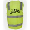 JB's Hi Vis (D+N) Zip Safety Vest Thumbnail