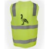 JB's Hi Vis (D+N) Zip Safety Vest Thumbnail
