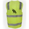 JB's Hi Vis (D+N) Zip Safety Vest Thumbnail