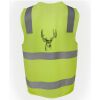 JB's Hi Vis (D+N) Zip Safety Vest Thumbnail
