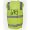JB's Hi Vis (D+N) Zip Safety Vest Thumbnail