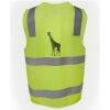 JB's Hi Vis (D+N) Zip Safety Vest Thumbnail