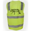 JB's Hi Vis (D+N) Zip Safety Vest Thumbnail