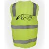 JB's Hi Vis (D+N) Zip Safety Vest Thumbnail